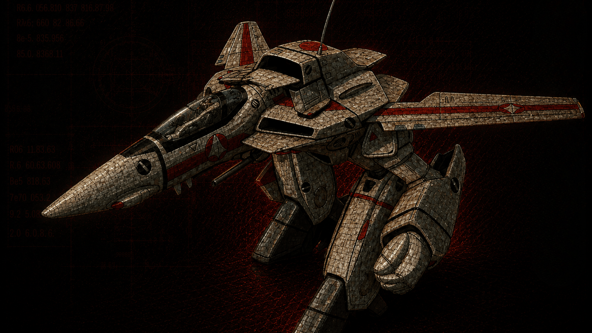 VF-1 Valkyrie in Battroid combat form